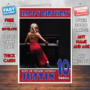 Personalised Eadphones Face Celebrity Inspired Style Birthday Card (SA)