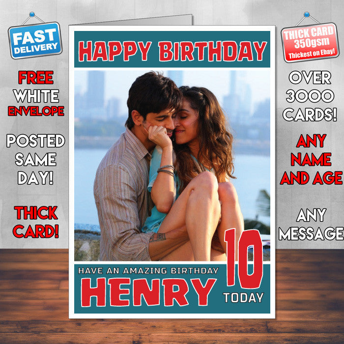 Personalised Ek Villain Bollywood Inspired Style Birthday Card (SA)