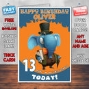 Personalised Elephant 3D Birthday Card (SA)