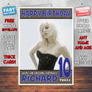 Personalised Elisha Cuthbert 1 INSPIRED THEME Celebrity Birthday Card (SA)