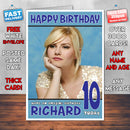 Personalised Elisha Cuthbert 3 INSPIRED THEME Celebrity Birthday Card (SA)