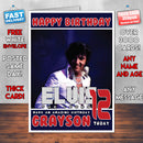 Personalised Elvis Presley Celebrity Inspired Style Birthday Card (SA)