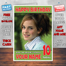 Personalised Emma Watson 1 INSPIRED THEME Celebrity Birthday Card (SA)