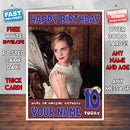 Personalised Emma Watson 8 INSPIRED THEME Celebrity Birthday Card (SA)
