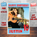 Personalised Entertainment Music Celebrity Inspired Style Birthday Card (SA)