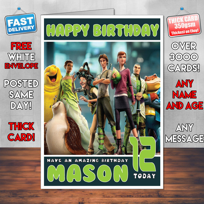 Personalised Epic 2013 Style Inspired Cartoon Birthday Card (SA) – Personalised Epic 2013 Style Inspired Cartoon Birthday Card