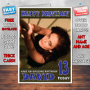Personalised Eva Green 4 INSPIRED THEME Celebrity Birthday Card (SA)