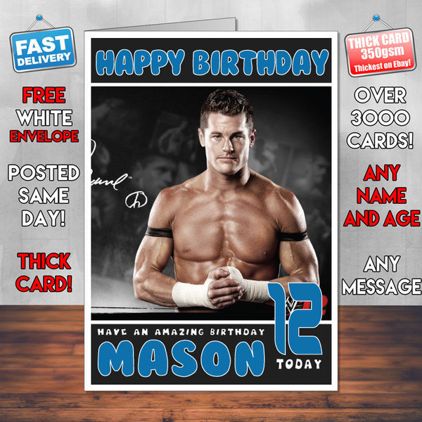 Personalised Evan Bourne WWE Inspired Style Birthday Card (SA)