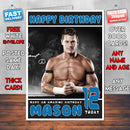 Personalised Evan Bourne WWE Inspired Style Birthday Card (SA)