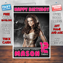 Personalised Eve Torres WWE Inspired Style Birthday Card (SA)