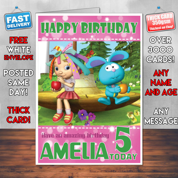 Personalised Everything's Rosie 1 Style Theme Personalised Kidshows Birthday Card (SA)