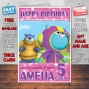 Personalised Everything's Rosie 2 Style Theme Personalised Kidshows Birthday Card (SA)