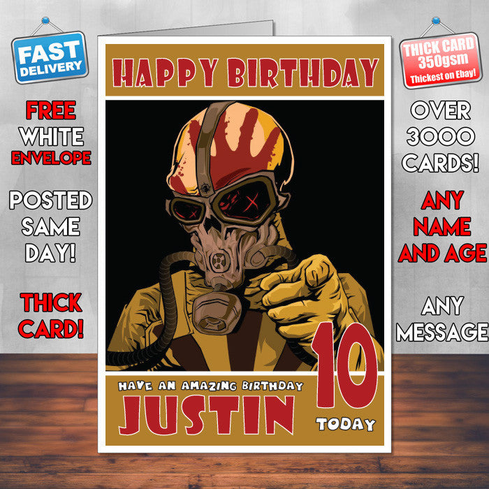 Personalised FIVE FINGER DEATH PUNCH Celebrity Inspired Style Birthday Card (SA)