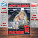 Personalised Family Guy Blue Harvest Style Inspired Cartoon Birthday Card (SA)