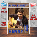 Personalised Fawad Khan Bollywood Inspired Style Birthday Card (SA)