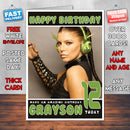 Personalised Fergie 3 Celebrity Inspired Style Birthday Card (SA)