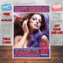 Personalised Fergie Celebrity Inspired Style Birthday Card (SA)