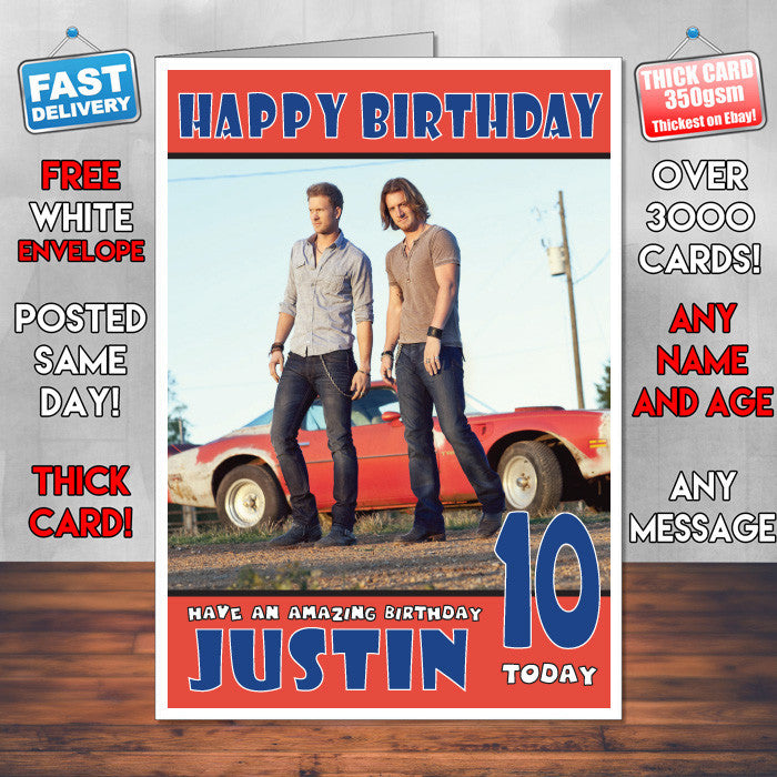 Personalised Florida Georgia Line 2 INSPIRED THEME Music Birthday Card (SA)
