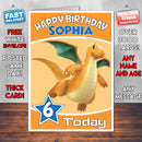 Personalised Flying Dragon 1 Birthday Card (SA)