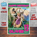 Personalised Flynn And Maximus Style Inspired Cartoon Birthday Card (SA)