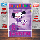 Personalised Footy Pups 1 Style Theme Personalised Kidshows Birthday Card (SA)