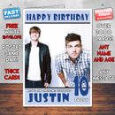 Personalised Foster The People 1 INSPIRED THEME Music Birthday Card (SA)