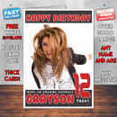 Personalised Gabriella Cilmi 2 Celebrity Inspired Style Birthday Card (SA)