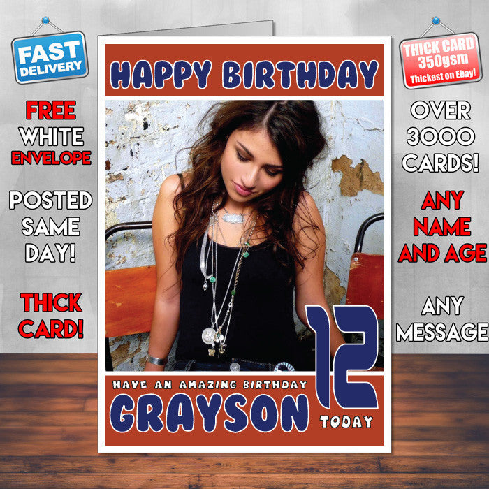 Personalised Gabriella Cilmi 3 Celebrity Inspired Style Birthday Card (SA)