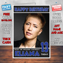 Personalised Gackt 1 Celebrity Inspired Style Birthday Card (SA)