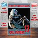 Personalised Gatubela Style Inspired Cartoon Birthday Card (SA)