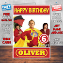 Personalised Gigglebiz 1 Style Theme Personalised Kidshows Birthday Card (SA)