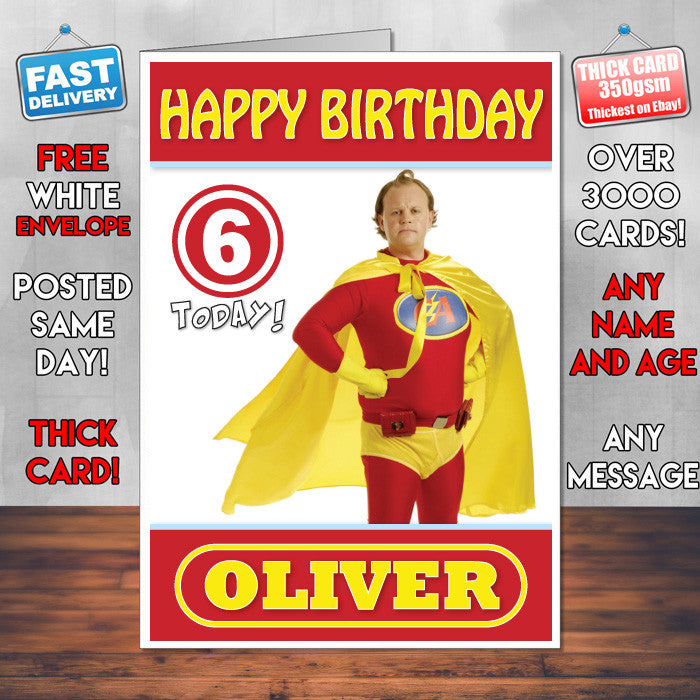 Personalised Gigglebiz 3 Style Theme Personalised Kidshows Birthday Card (SA)