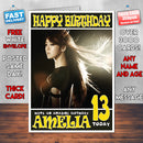 Personalised Girls Generation 1 Celebrity Inspired Style Birthday Card (SA)