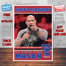 Personalised Goldberg 1 WWE Inspired Style Birthday Card (SA)