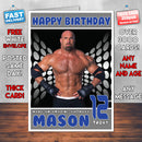 Personalised Goldberg 2 WWE Inspired Style Birthday Card (SA)