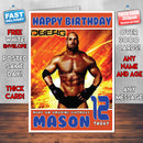 Personalised Goldberg WWE Inspired Style Birthday Card (SA)