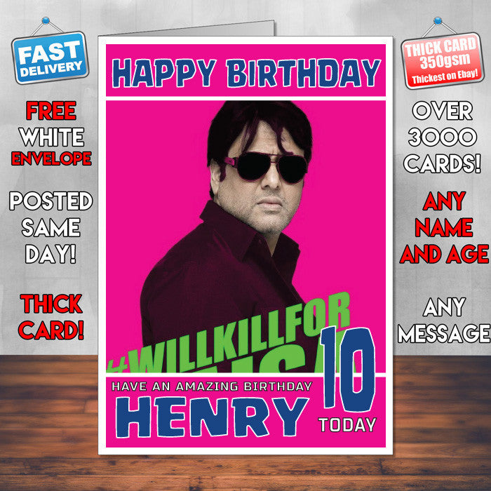Personalised Govinda Bollywood Inspired Style Birthday Card (SA)