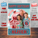 Personalised Grandpa In My Pocket 2 Style Theme Personalised Kidshows Birthday Card (SA)