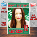 Personalised Green Eyed INSPIRED THEME Music Birthday Card (SA)