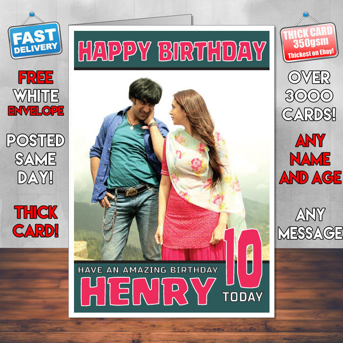 Personalised Guddu Rangeela Bollywood Inspired Style Birthday Card (SA) – Personalised Guddu Rangeela Bollywood Birthday Card
