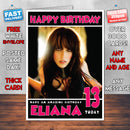 Personalised Halestorm Celebrity Inspired Style Birthday Card (SA)