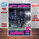 Personalised Halloween In Hong Kong Style Inspired Cartoon Birthday Card (SA)