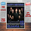Personalised Hammer Fall Celebrity Inspired Style Birthday Card (SA)