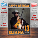Personalised Hank Williams 1 Celebrity Inspired Style Birthday Card (SA)