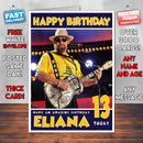 Personalised Hank Williams 2 Celebrity Inspired Style Birthday Card (SA)