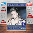 Personalised Hayden Panettiere 10 INSPIRED THEME Celebrity Birthday Card (SA)