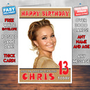 Personalised Hayden Panettiere 3 INSPIRED THEME Celebrity Birthday Card (SA)