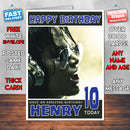 Personalised Headphones Celebrity Inspired Style Birthday Card (SA)