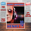 Personalised Headphones Women Celebrity Inspired Style Birthday Card (SA)