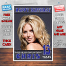 Personalised Heidi Klum 1 INSPIRED THEME Celebrity Birthday Card (SA)